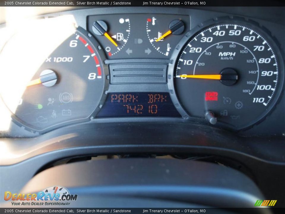 2005 Chevrolet Colorado Extended Cab Silver Birch Metallic / Sandstone Photo #14