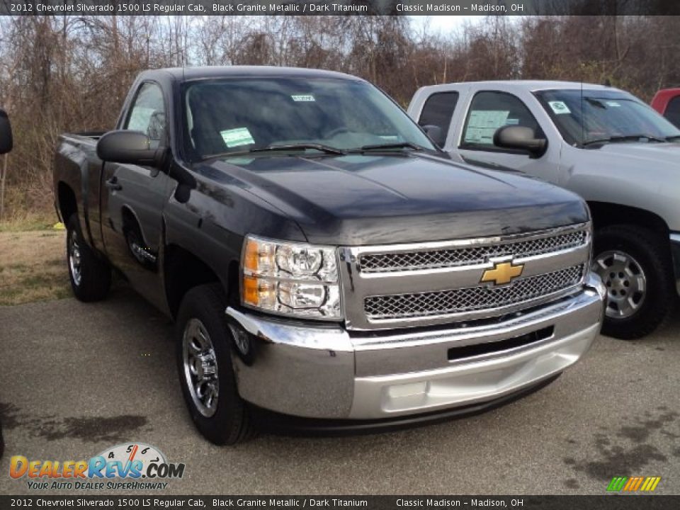 2012 Chevrolet Silverado 1500 LS Regular Cab Black Granite Metallic / Dark Titanium Photo #3