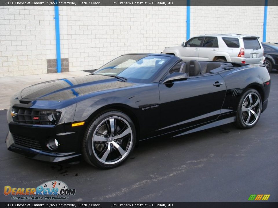 Black 2011 Chevrolet Camaro SS/RS Convertible Photo #2
