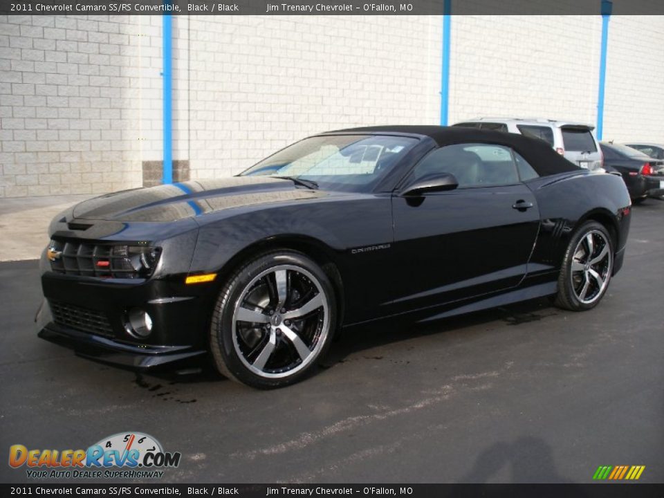 Black 2011 Chevrolet Camaro SS/RS Convertible Photo #3