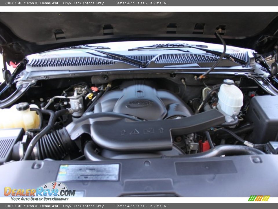 2004 GMC Yukon XL Denali AWD Onyx Black / Stone Gray Photo #22
