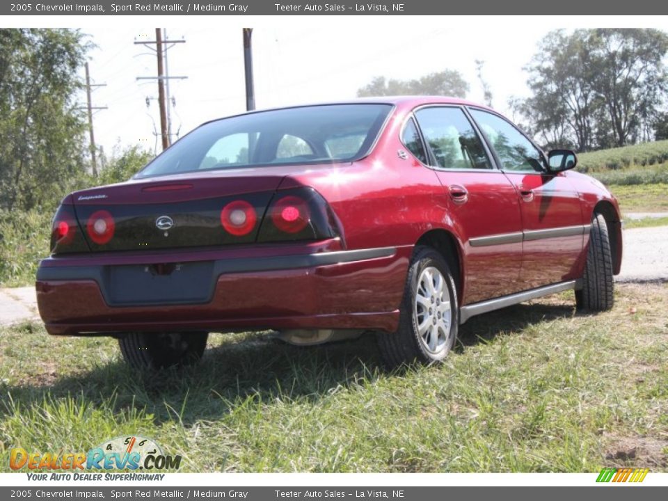 2005 Chevrolet Impala Sport Red Metallic / Medium Gray Photo #11