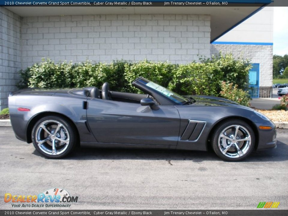 Cyber Gray Metallic 2010 Chevrolet Corvette Grand Sport Convertible Photo #2