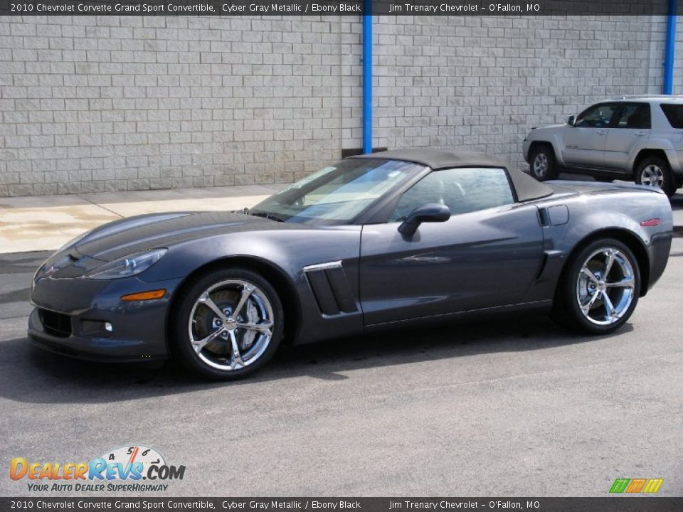 Cyber Gray Metallic 2010 Chevrolet Corvette Grand Sport Convertible Photo #3