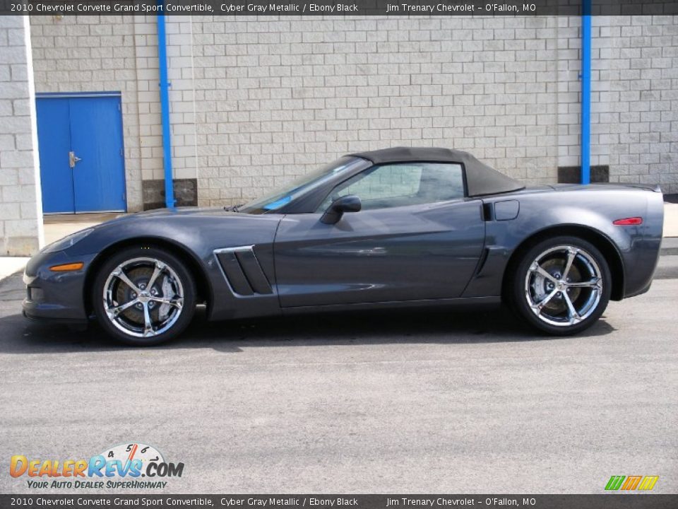 Cyber Gray Metallic 2010 Chevrolet Corvette Grand Sport Convertible Photo #4