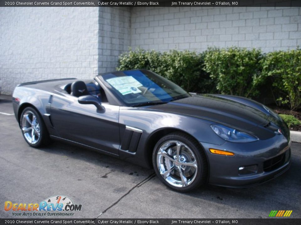 2010 Chevrolet Corvette Grand Sport Convertible Cyber Gray Metallic / Ebony Black Photo #6