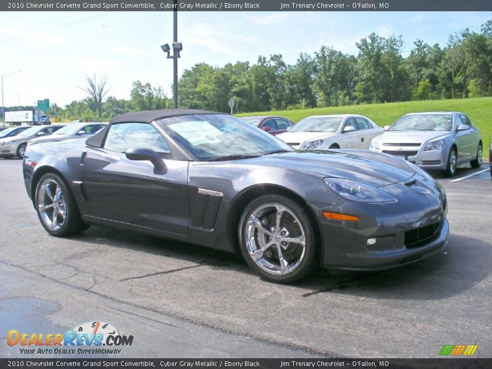 2010 Chevrolet Corvette Grand Sport Convertible Cyber Gray Metallic / Ebony Black Photo #8