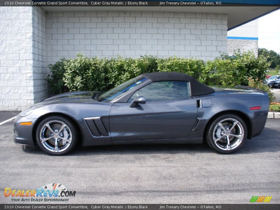Cyber Gray Metallic 2010 Chevrolet Corvette Grand Sport Convertible Photo #9