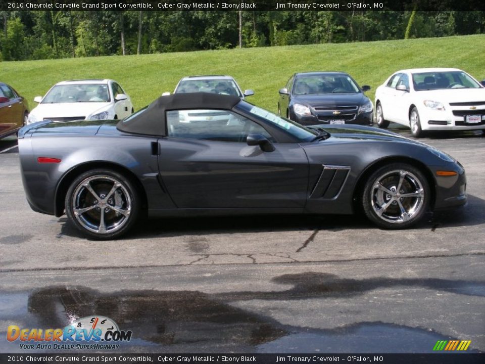 2010 Chevrolet Corvette Grand Sport Convertible Cyber Gray Metallic / Ebony Black Photo #10