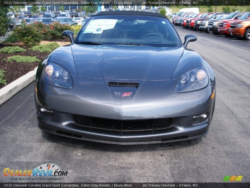 Cyber Gray Metallic 2010 Chevrolet Corvette Grand Sport Convertible Photo #12
