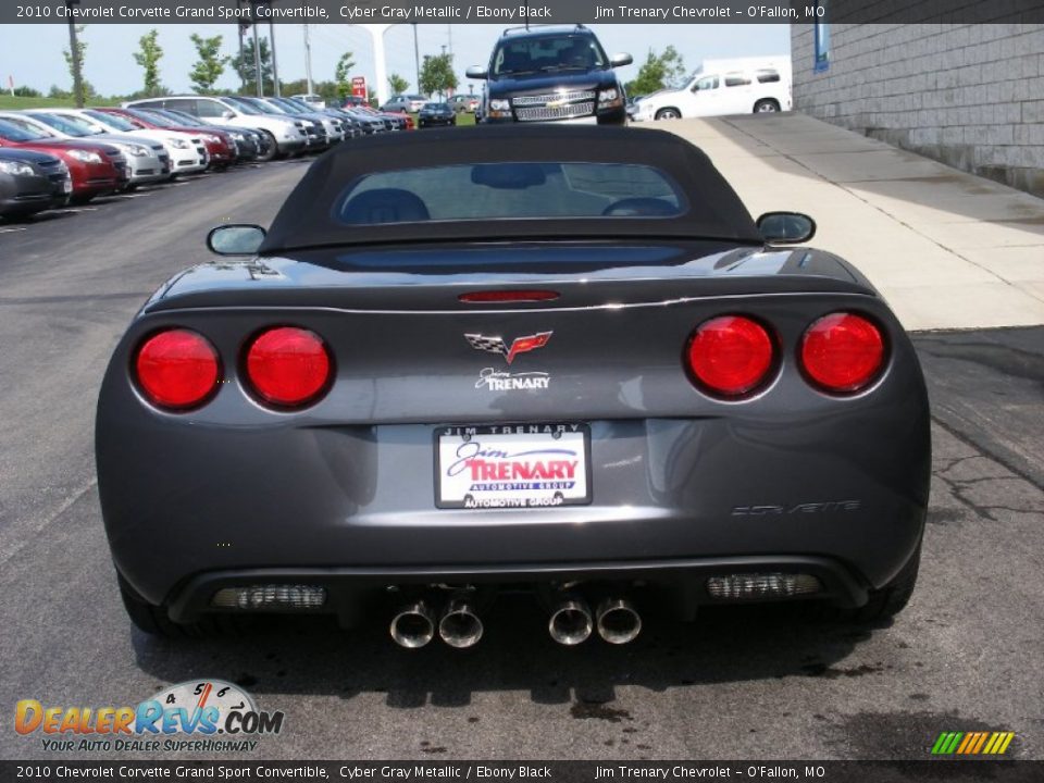 2010 Chevrolet Corvette Grand Sport Convertible Cyber Gray Metallic / Ebony Black Photo #13