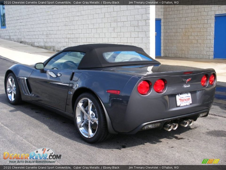 2010 Chevrolet Corvette Grand Sport Convertible Cyber Gray Metallic / Ebony Black Photo #14