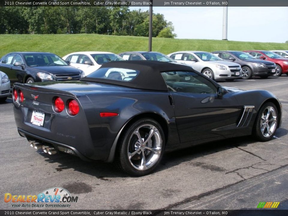 2010 Chevrolet Corvette Grand Sport Convertible Cyber Gray Metallic / Ebony Black Photo #15