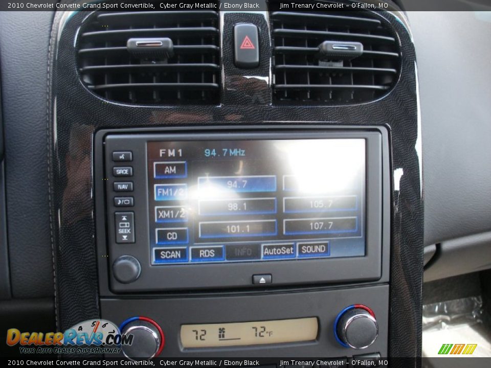 2010 Chevrolet Corvette Grand Sport Convertible Cyber Gray Metallic / Ebony Black Photo #17