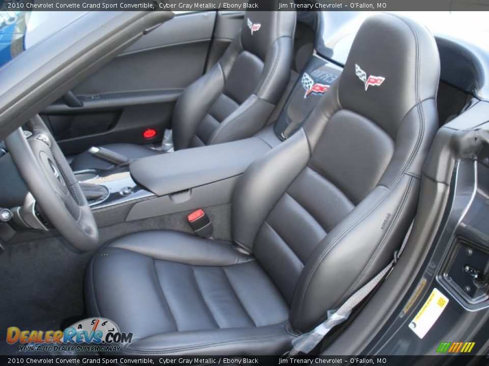 2010 Chevrolet Corvette Grand Sport Convertible Cyber Gray Metallic / Ebony Black Photo #20