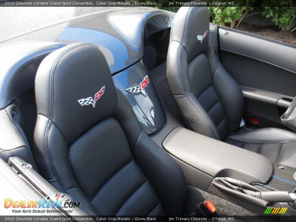2010 Chevrolet Corvette Grand Sport Convertible Cyber Gray Metallic / Ebony Black Photo #21