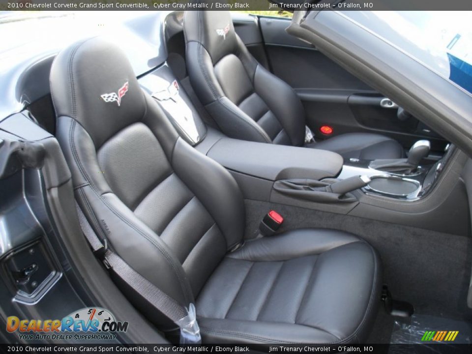 2010 Chevrolet Corvette Grand Sport Convertible Cyber Gray Metallic / Ebony Black Photo #23