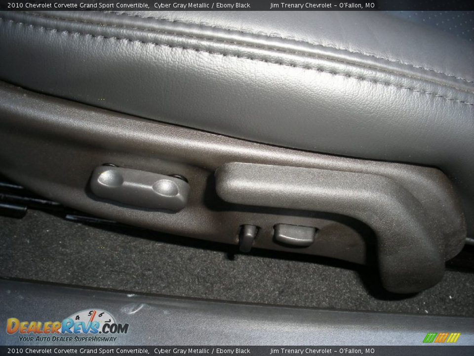 2010 Chevrolet Corvette Grand Sport Convertible Cyber Gray Metallic / Ebony Black Photo #27
