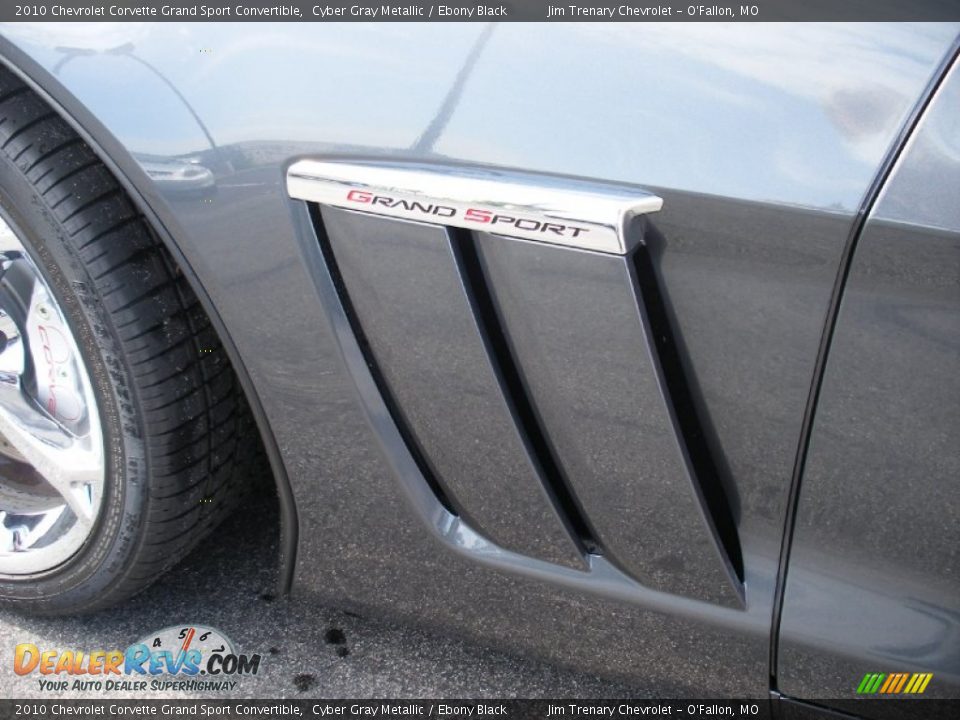 2010 Chevrolet Corvette Grand Sport Convertible Cyber Gray Metallic / Ebony Black Photo #33
