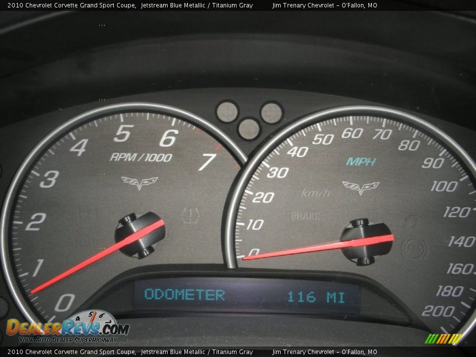 2010 Chevrolet Corvette Grand Sport Coupe Gauges Photo #9