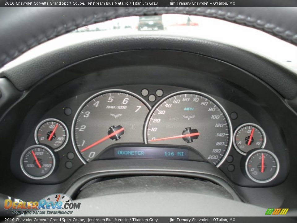 2010 Chevrolet Corvette Grand Sport Coupe Gauges Photo #10