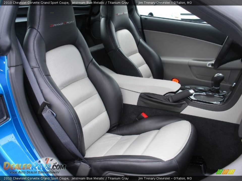 Titanium Gray Interior - 2010 Chevrolet Corvette Grand Sport Coupe Photo #12