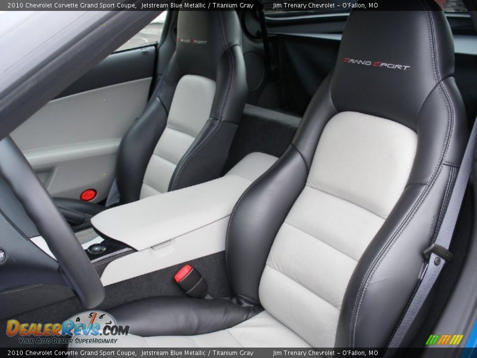 Titanium Gray Interior - 2010 Chevrolet Corvette Grand Sport Coupe Photo #13