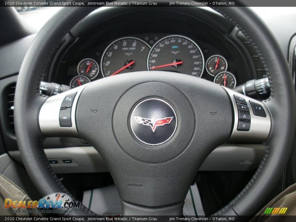 2010 Chevrolet Corvette Grand Sport Coupe Steering Wheel Photo #16