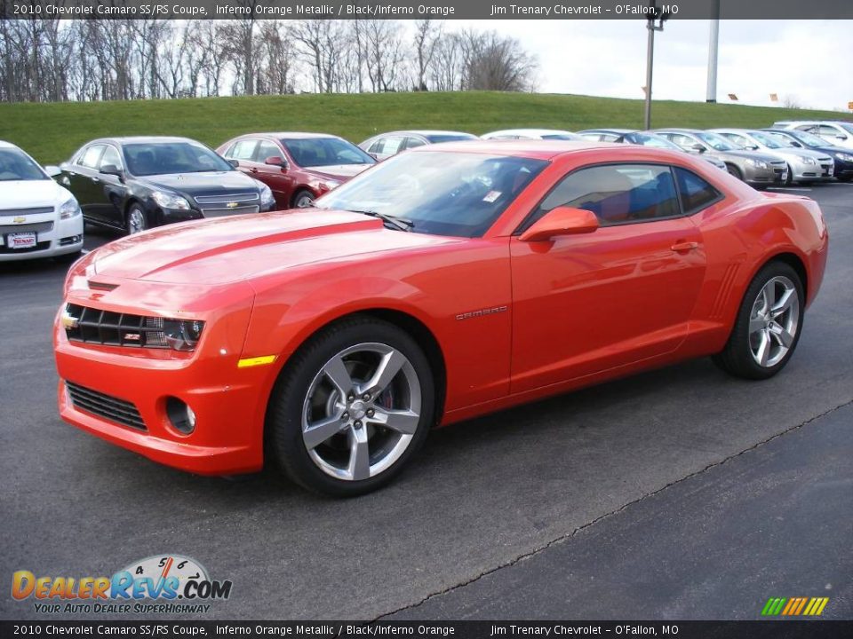 2010 Chevrolet Camaro SS/RS Coupe Inferno Orange Metallic / Black/Inferno Orange Photo #2