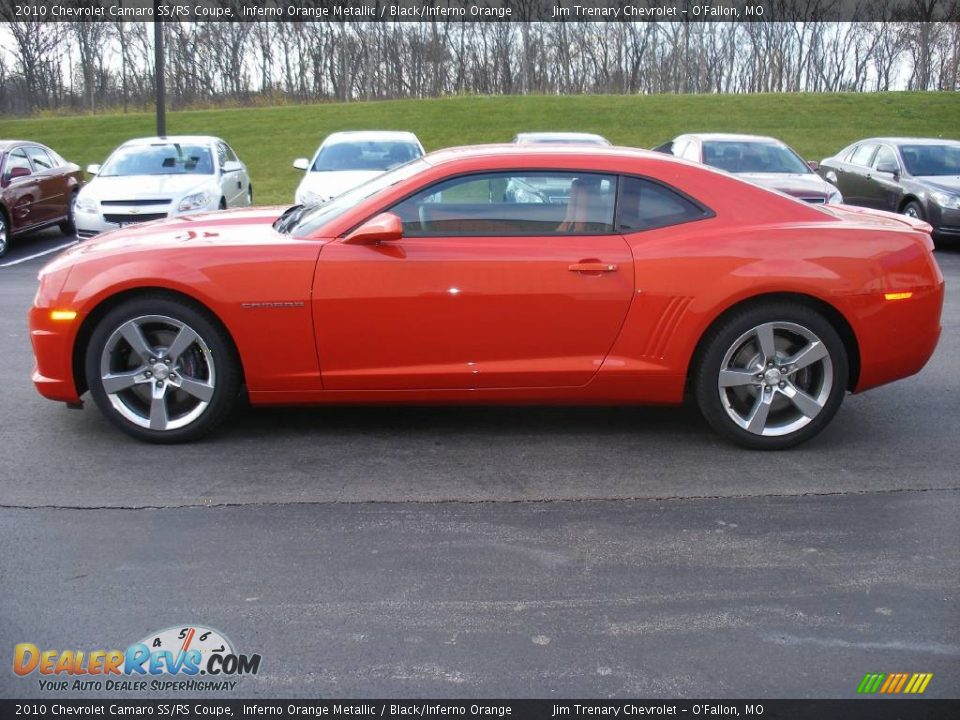 2010 Chevrolet Camaro SS/RS Coupe Inferno Orange Metallic / Black/Inferno Orange Photo #5