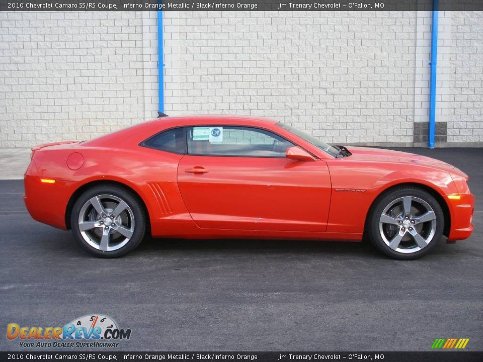 2010 Chevrolet Camaro SS/RS Coupe Inferno Orange Metallic / Black/Inferno Orange Photo #6