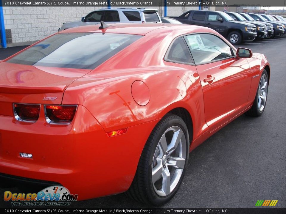 2010 Chevrolet Camaro SS/RS Coupe Inferno Orange Metallic / Black/Inferno Orange Photo #10