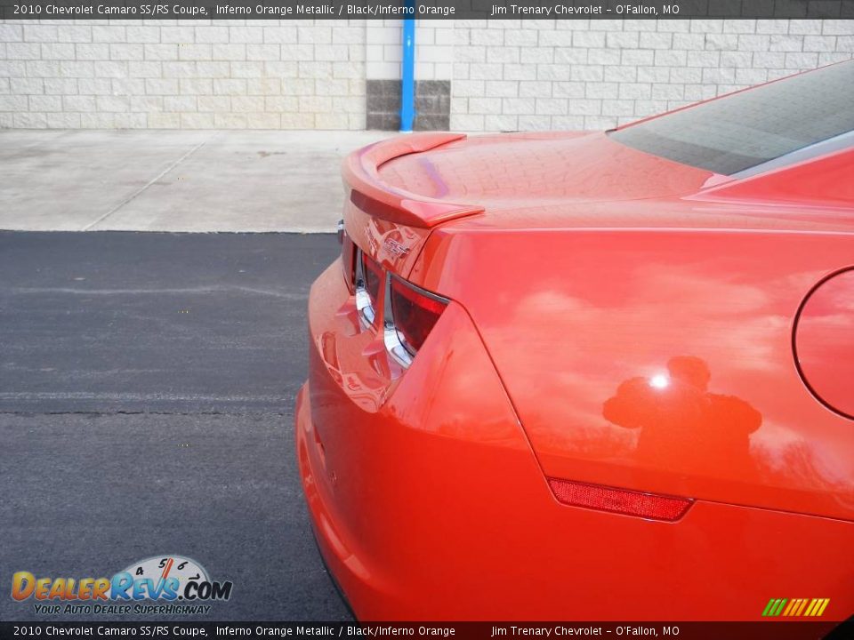 2010 Chevrolet Camaro SS/RS Coupe Inferno Orange Metallic / Black/Inferno Orange Photo #27