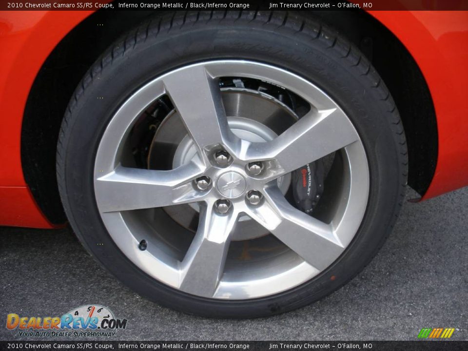 2010 Chevrolet Camaro SS/RS Coupe Inferno Orange Metallic / Black/Inferno Orange Photo #32