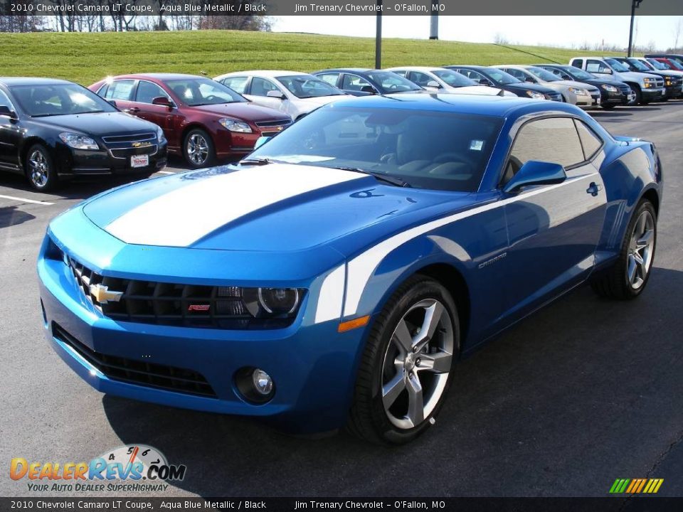 2010 Chevrolet Camaro LT Coupe Aqua Blue Metallic / Black Photo #2