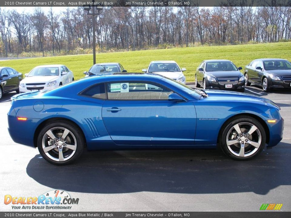 2010 Chevrolet Camaro LT Coupe Aqua Blue Metallic / Black Photo #6