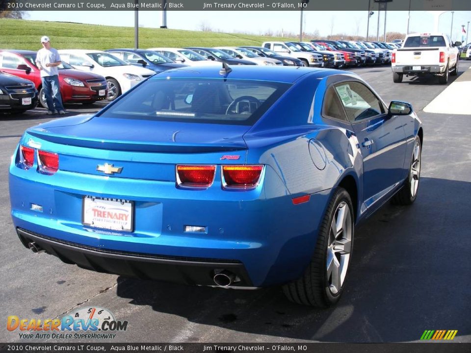 2010 Chevrolet Camaro LT Coupe Aqua Blue Metallic / Black Photo #12