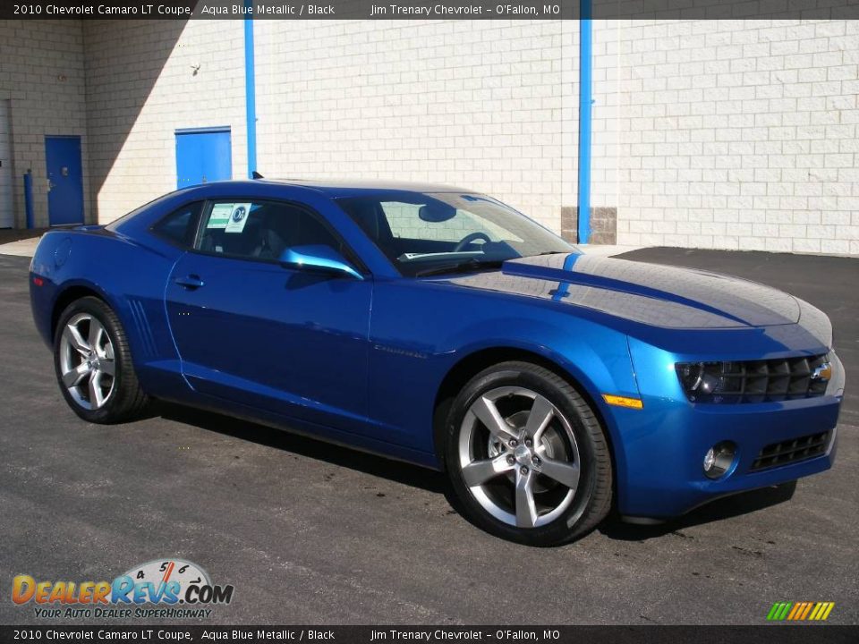 2010 Chevrolet Camaro LT Coupe Aqua Blue Metallic / Black Photo #14