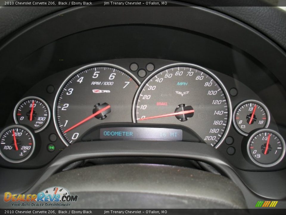 2010 Chevrolet Corvette Z06 Gauges Photo #12