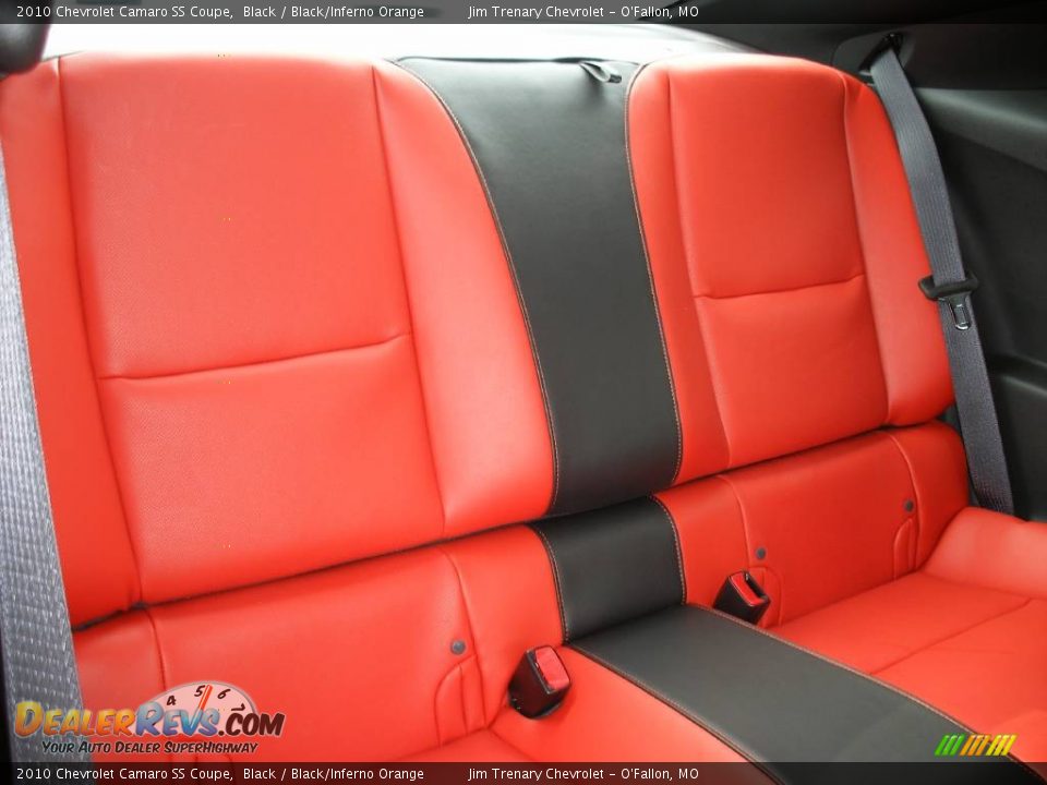 2010 Chevrolet Camaro SS Coupe Black / Black/Inferno Orange Photo #17