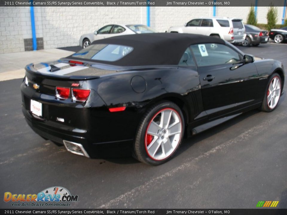 2011 Chevrolet Camaro SS/RS Synergy Series Convertible Black / Titanium/Torch Red Photo #12
