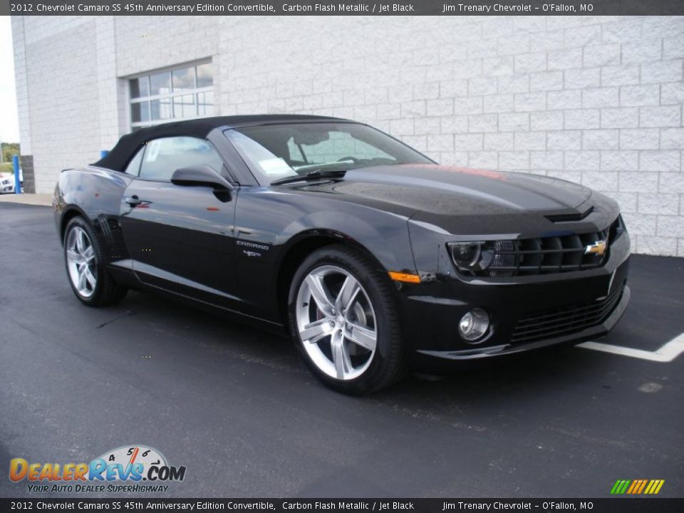 2012 Chevrolet Camaro SS 45th Anniversary Edition Convertible Carbon Flash Metallic / Jet Black Photo #7