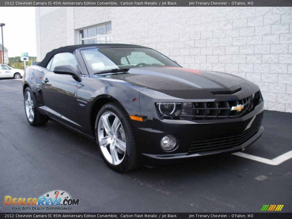 2012 Chevrolet Camaro SS 45th Anniversary Edition Convertible Carbon Flash Metallic / Jet Black Photo #8