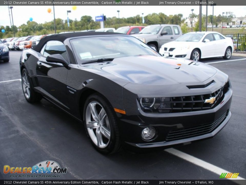 2012 Chevrolet Camaro SS 45th Anniversary Edition Convertible Carbon Flash Metallic / Jet Black Photo #10