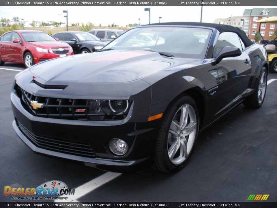 2012 Chevrolet Camaro SS 45th Anniversary Edition Convertible Carbon Flash Metallic / Jet Black Photo #16