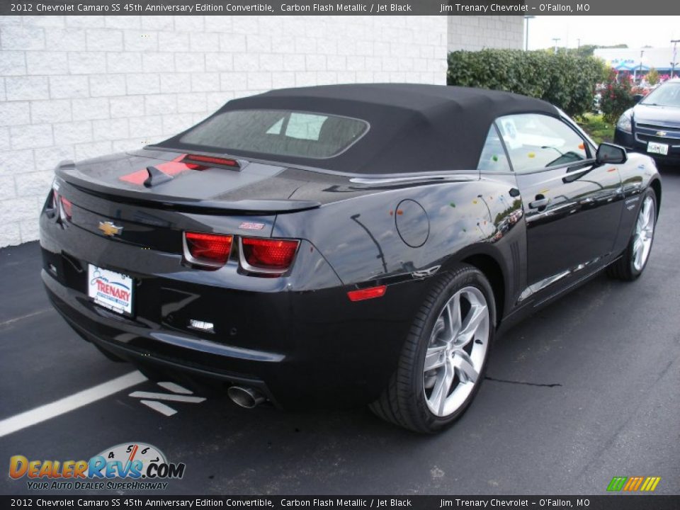 2012 Chevrolet Camaro SS 45th Anniversary Edition Convertible Carbon Flash Metallic / Jet Black Photo #20