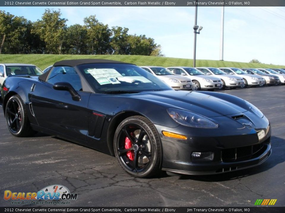 2012 Chevrolet Corvette Centennial Edition Grand Sport Convertible Carbon Flash Metallic / Ebony Photo #11