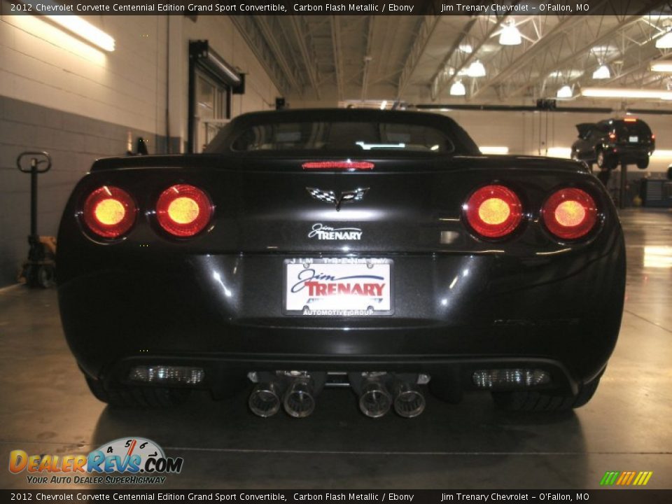 2012 Chevrolet Corvette Centennial Edition Grand Sport Convertible Carbon Flash Metallic / Ebony Photo #13