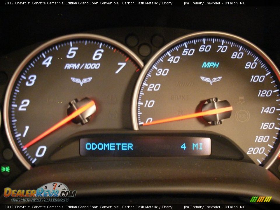 2012 Chevrolet Corvette Centennial Edition Grand Sport Convertible Gauges Photo #20