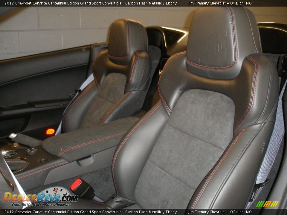 Ebony Interior - 2012 Chevrolet Corvette Centennial Edition Grand Sport Convertible Photo #23